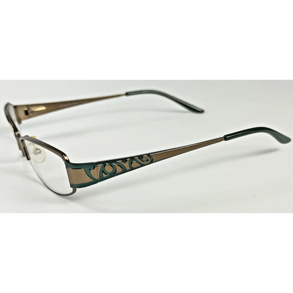 Wildflower 135 Brown Emerald Womens Rect 53-16-135mm Eyeglasses FRAMES ONLY
